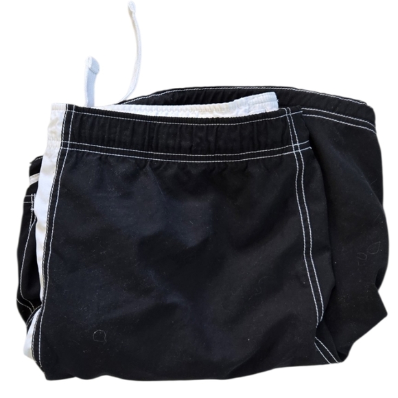 Nike Y2K Men’s Vintage Black Cargo Swim Trunks / Shorts With Pockets Sz L - Picture 7 of 7